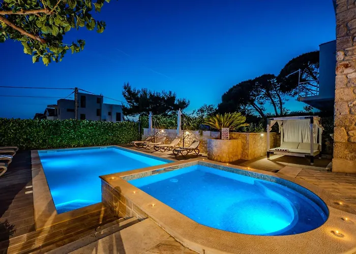 度假居 My Dalmatia - Authentic Dumina With Private Heated Pool And Sauna