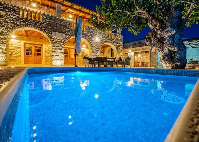 度假居 My Dalmatia - Authentic Dumina With Private Heated Pool And Sauna