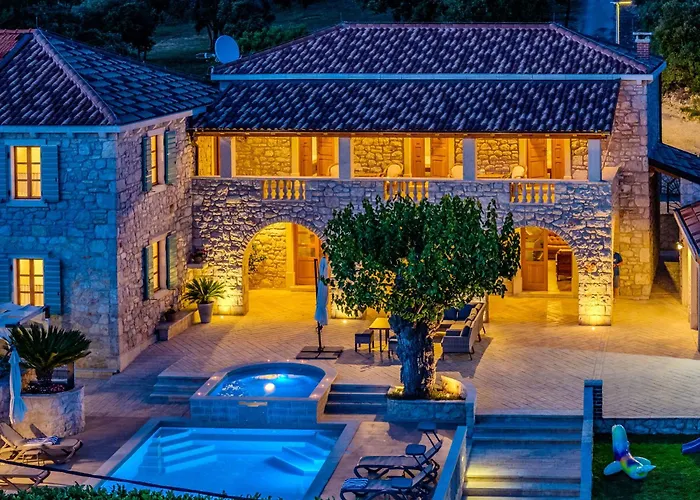 度假居 My Dalmatia - Authentic Dumina With Private Heated Pool And Sauna *
