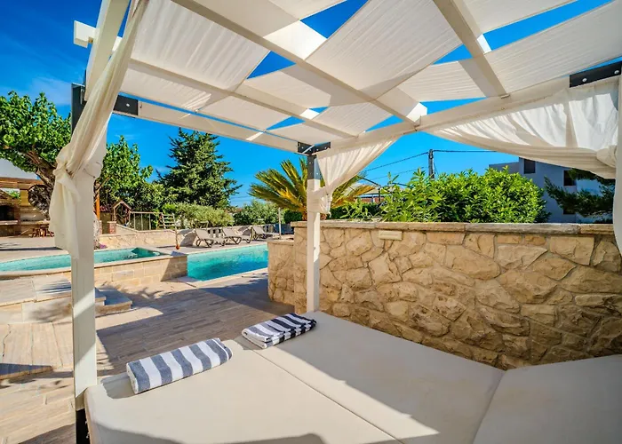 度假居 My Dalmatia - Authentic Dumina With Private Heated Pool And Sauna Sukošan