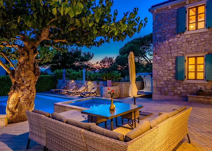 度假居 My Dalmatia - Authentic Dumina With Private Heated Pool And Sauna *