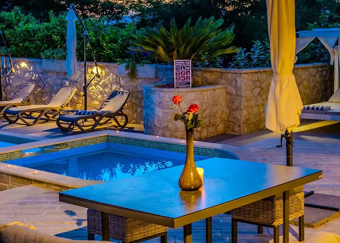度假居 My Dalmatia - Authentic Dumina With Private Heated Pool And Sauna *